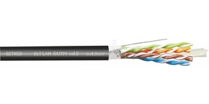 Przewód telekomunikacyjny BiTLAN F/UTPf 4x2x23 AWG (0,54) cat. 6 outdoor 350MHz bęben