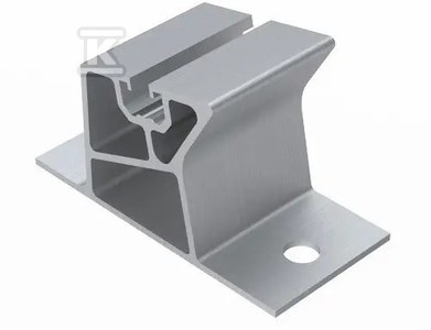 Uchwyt montażowy skrajny niski, aluminiowy - 11 stopni (K-45-8)