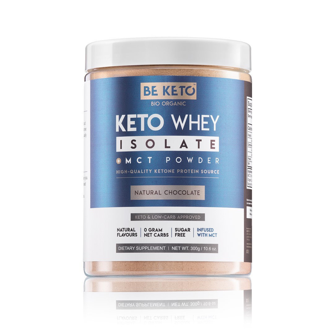 BeKeto Keto Izolat Białka z MCT, Naturalna Czekolada - 300 g