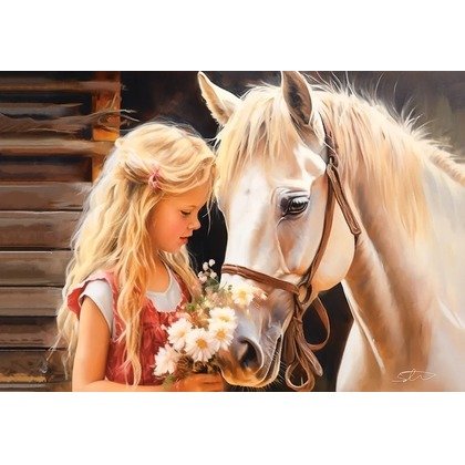 Puzzle 1000 elementów Koń mój przyjaciel