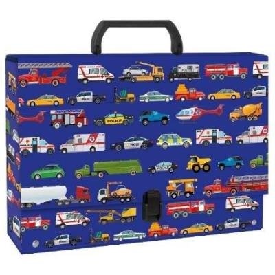 Teczka z rączka A4 9cm Pojazdy 11