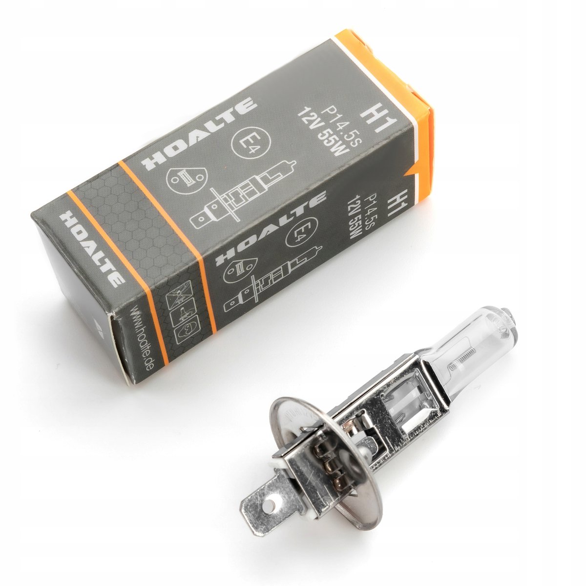 ŻARÓWKA HALOGEN H1 12V 55W CLEAR P14.5s ŚWIATŁA