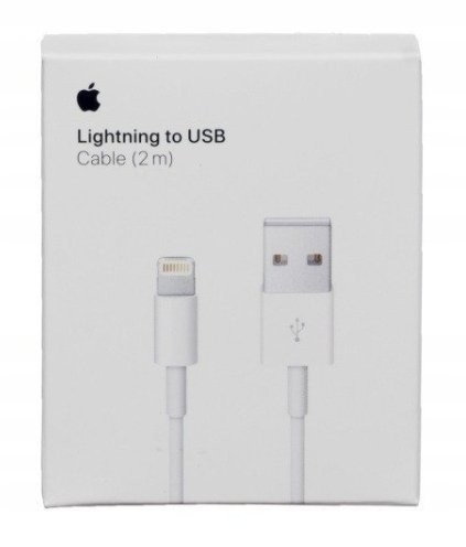 ORYGINALNY KABEL IPHONE APPLE USB LIGHTNING 2M