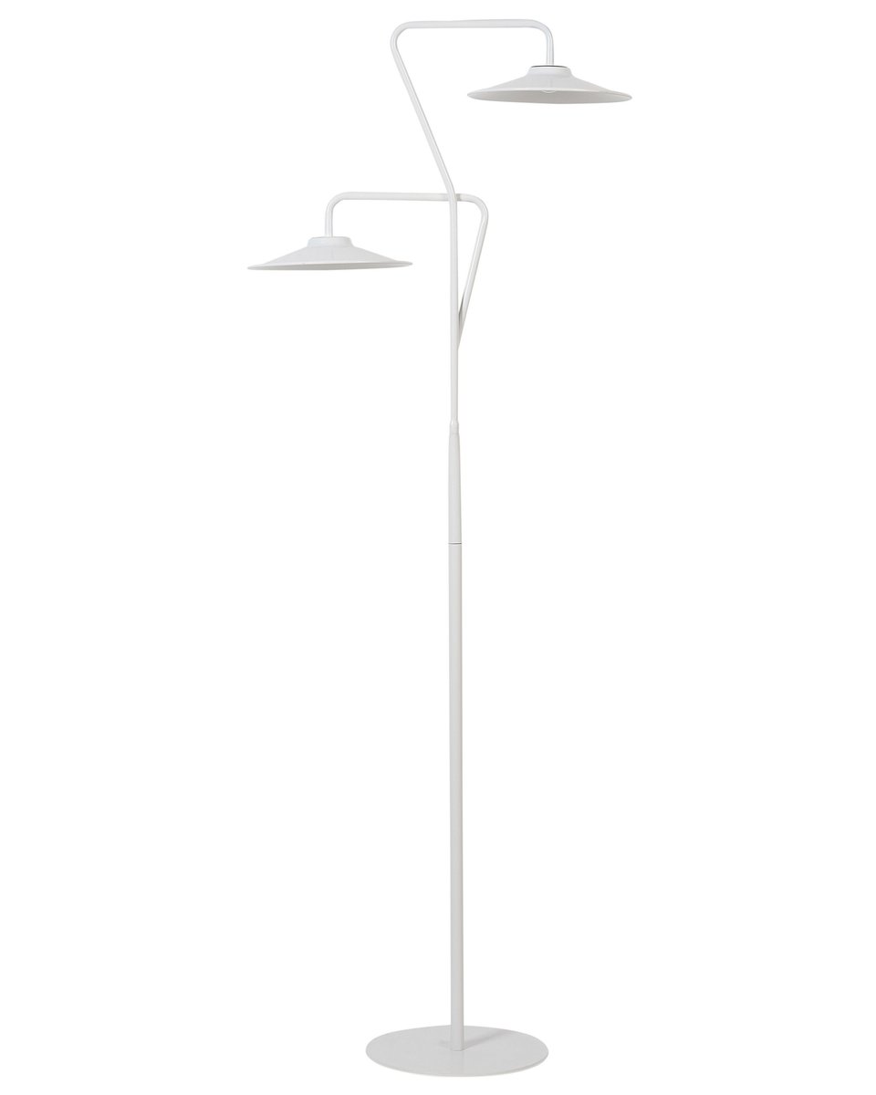Lampa podłogowa LED metalowa biała GALETTI