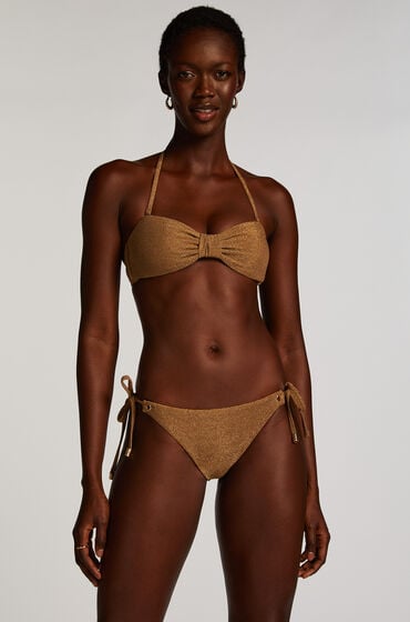 Hunkemöller Dół od bikini Goldie Shimmer Żółty