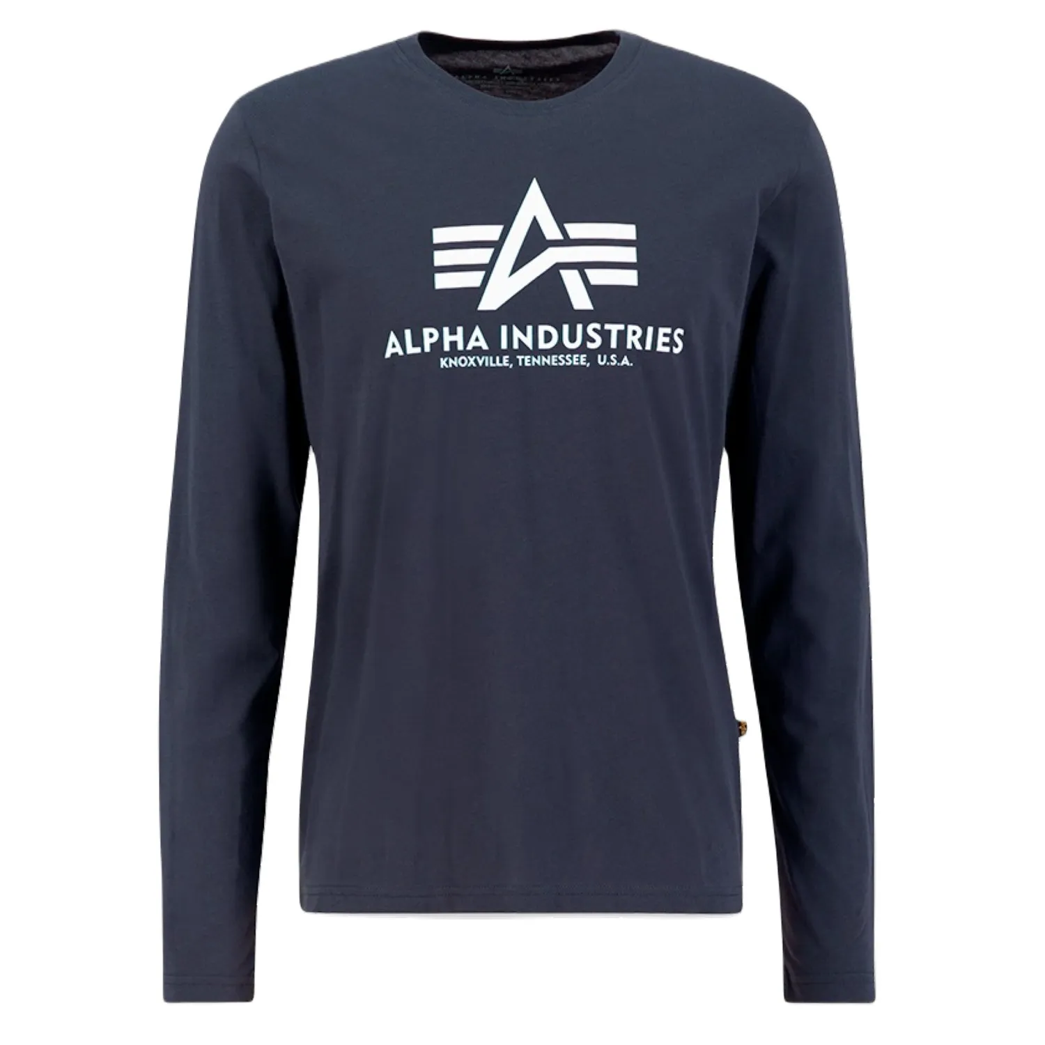 Koszulka Longsleeve Alpha Industries Basic 100510 02 - Granatowa RATY 0% | PayPo | GRATIS WYSYŁKA | ZWROT DO 100 DNI