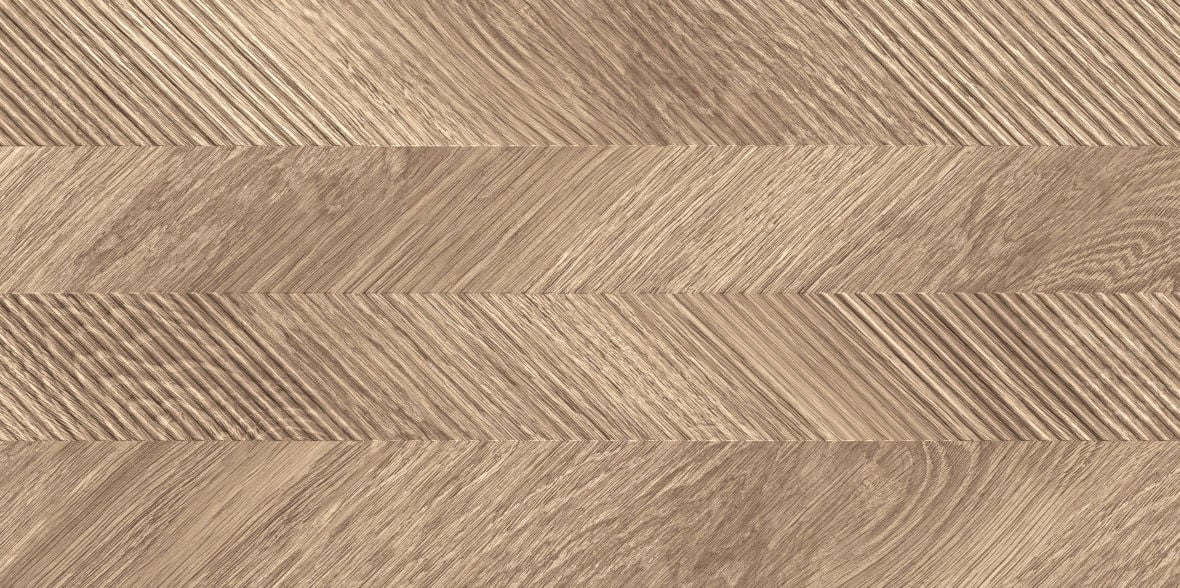 Glazura Wt1022 Shiny Nature chevron bronze structure micro rectified 29,8x59,8 Cersanit
