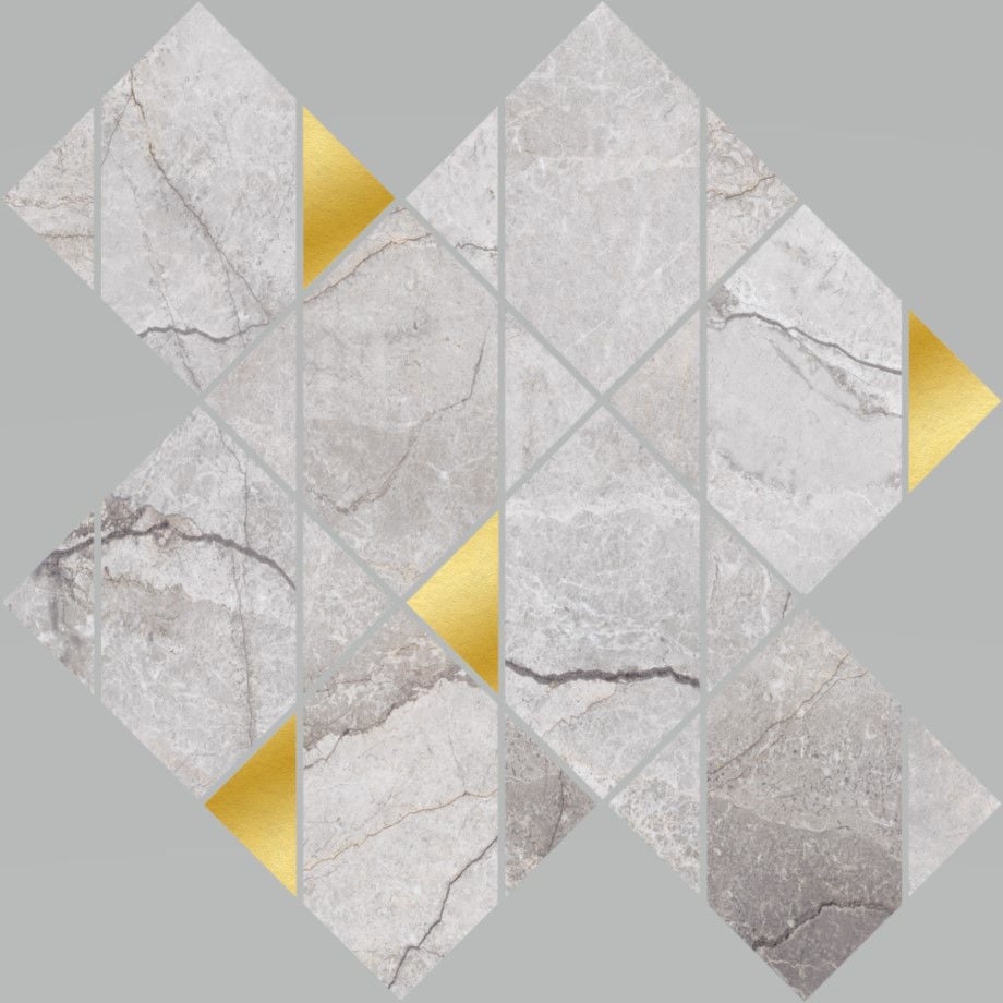 Mozaika Stone Hills grey glossy rectified 29,7x29,7 Opoczno