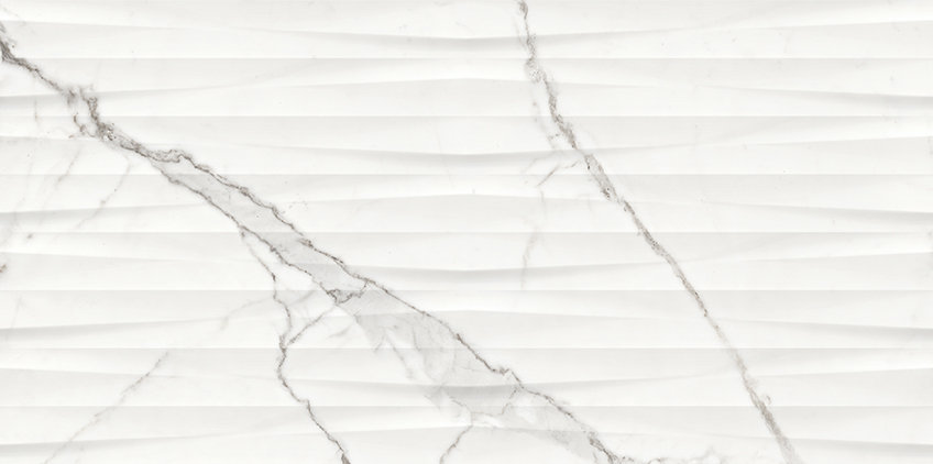 Glazura Ginevra white structure glossy rectified 29,8x59,8 Opoczno