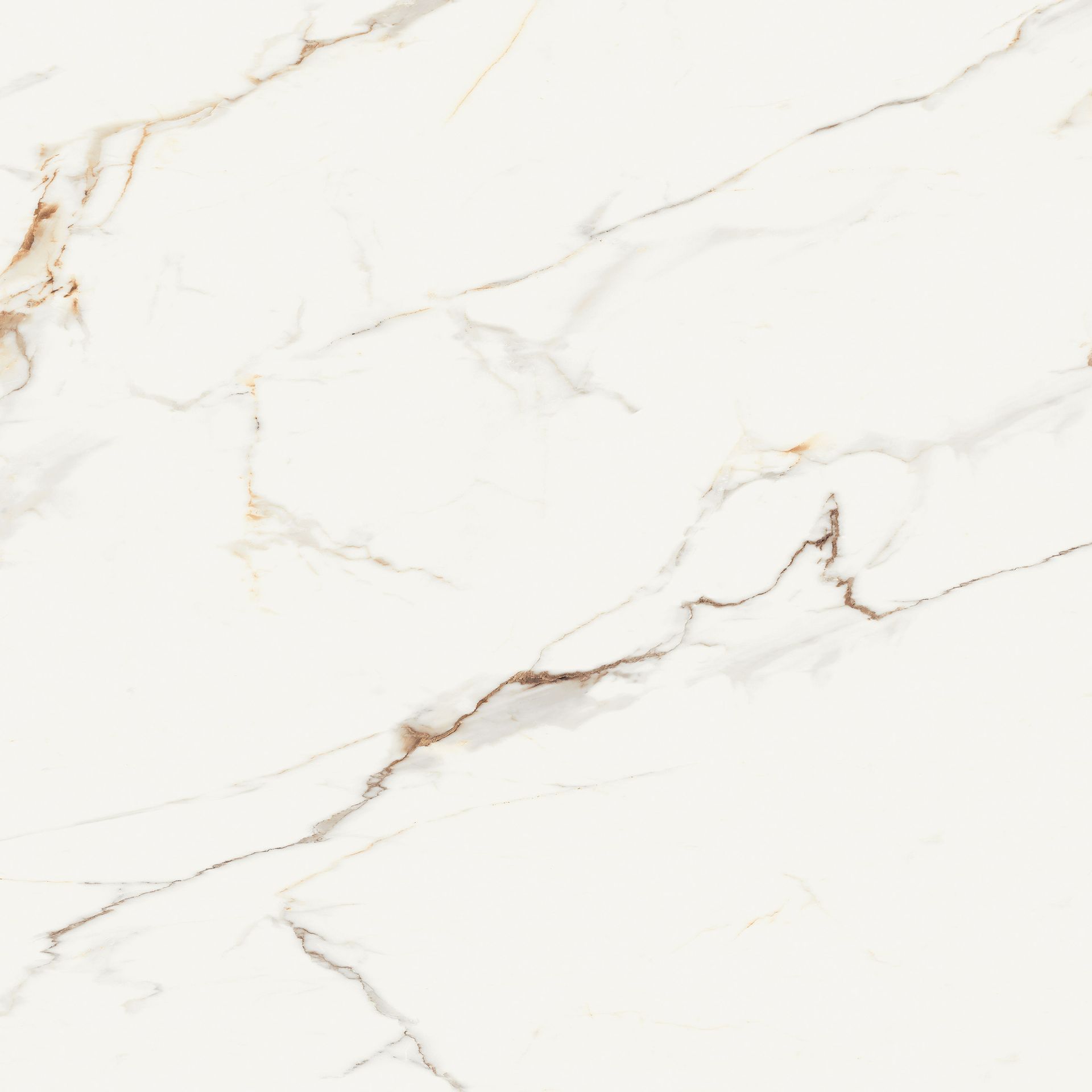 Gres Statuario warm white polished rectified 60x60