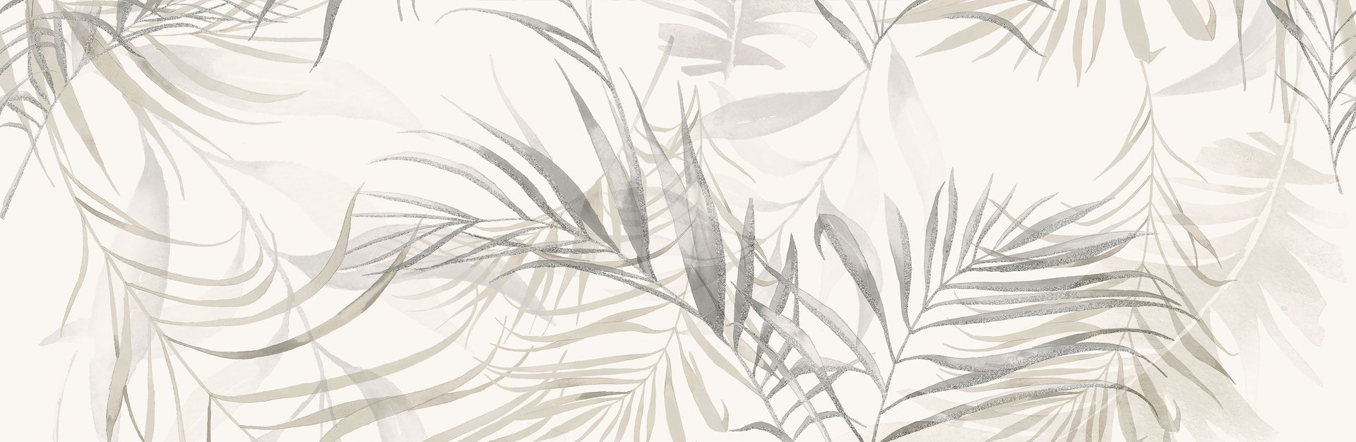 Dekor Softy Leaves white inserto satin rectified 58x89 Opoczno