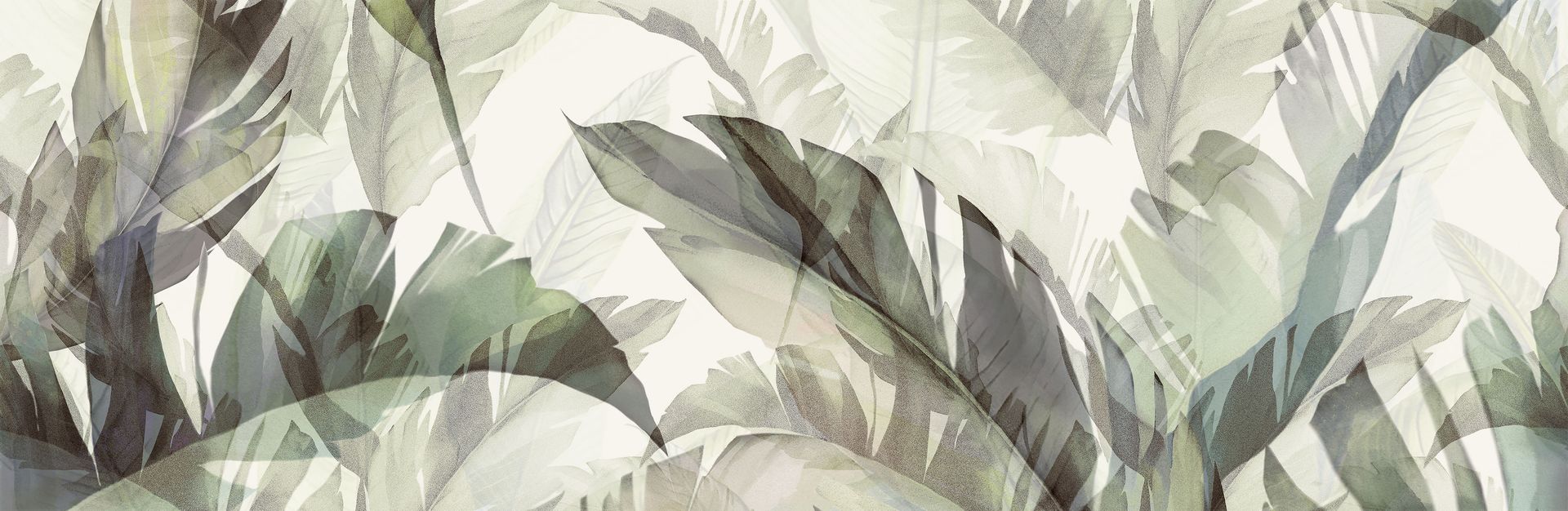 Dekor Forli Leaves green inserto satin rectified 58x89 kpl. 2 szt. Opoczno