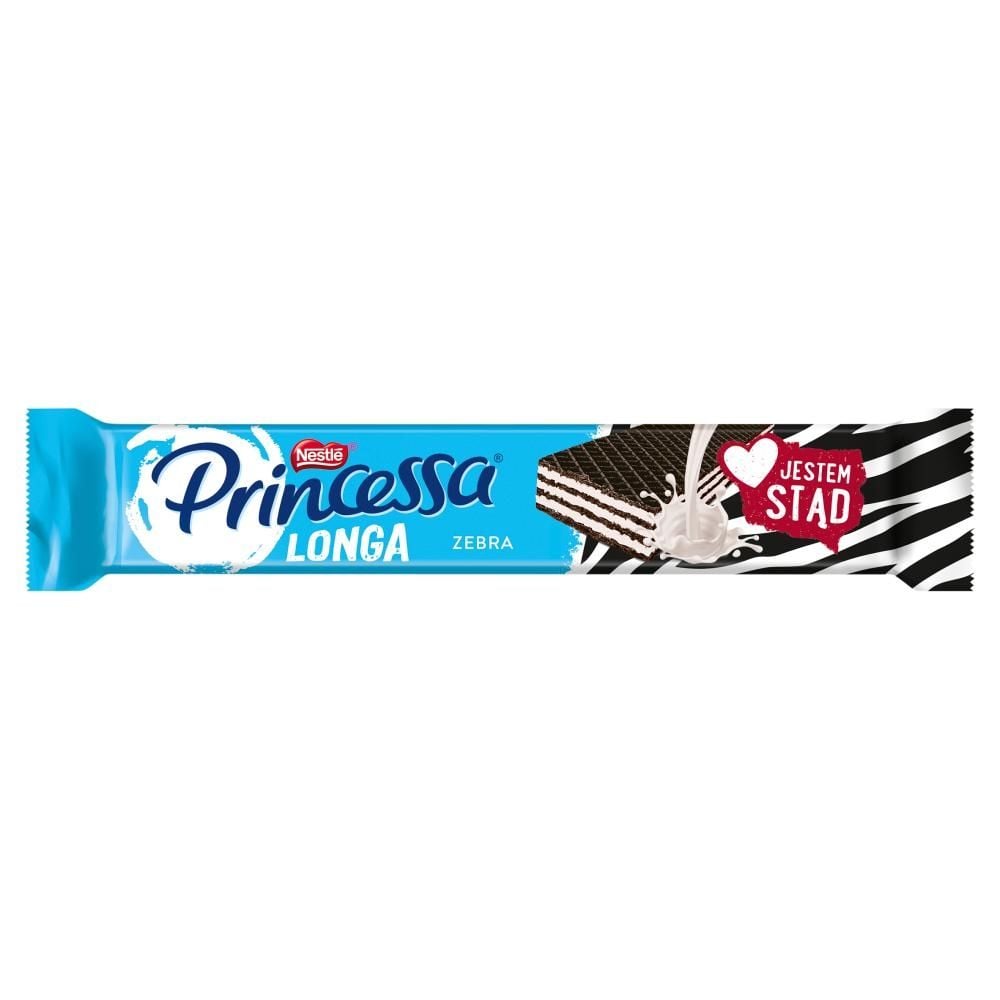 Princessa Longa Zebra Kakaowy wafel przekładany kremem mlecznym 40 g
