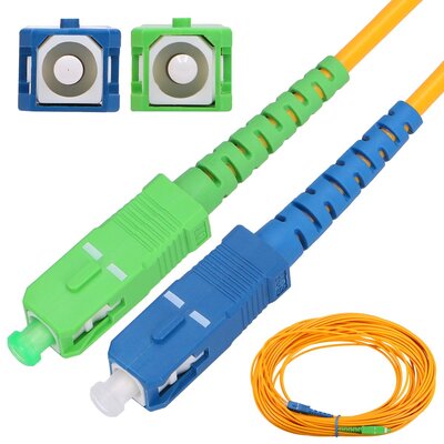 ExtraLink PATCHCORD SC/APC-SC/UPC SM G.652D SIMPLEX 3.0MM 0.5M EX.16392
