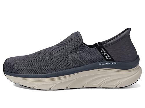 Skechers Męskie kapcie D'lux Walker Orford Slip-in, ciemnoszare, 43 EU, ciemnoszary, 43 EU X-Weit