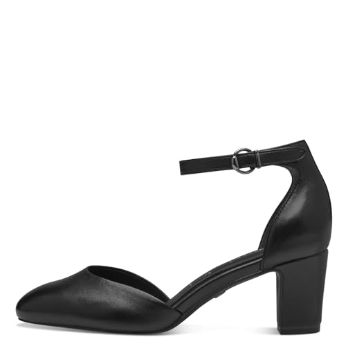 Tamaris Damskie czółenka 1-22401-42, czarna skóra, 41 EU, czarna skóra, 41 EU