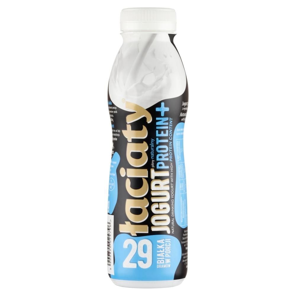 Łaciaty Protein+ Jogurt pitny naturalny 360 g
