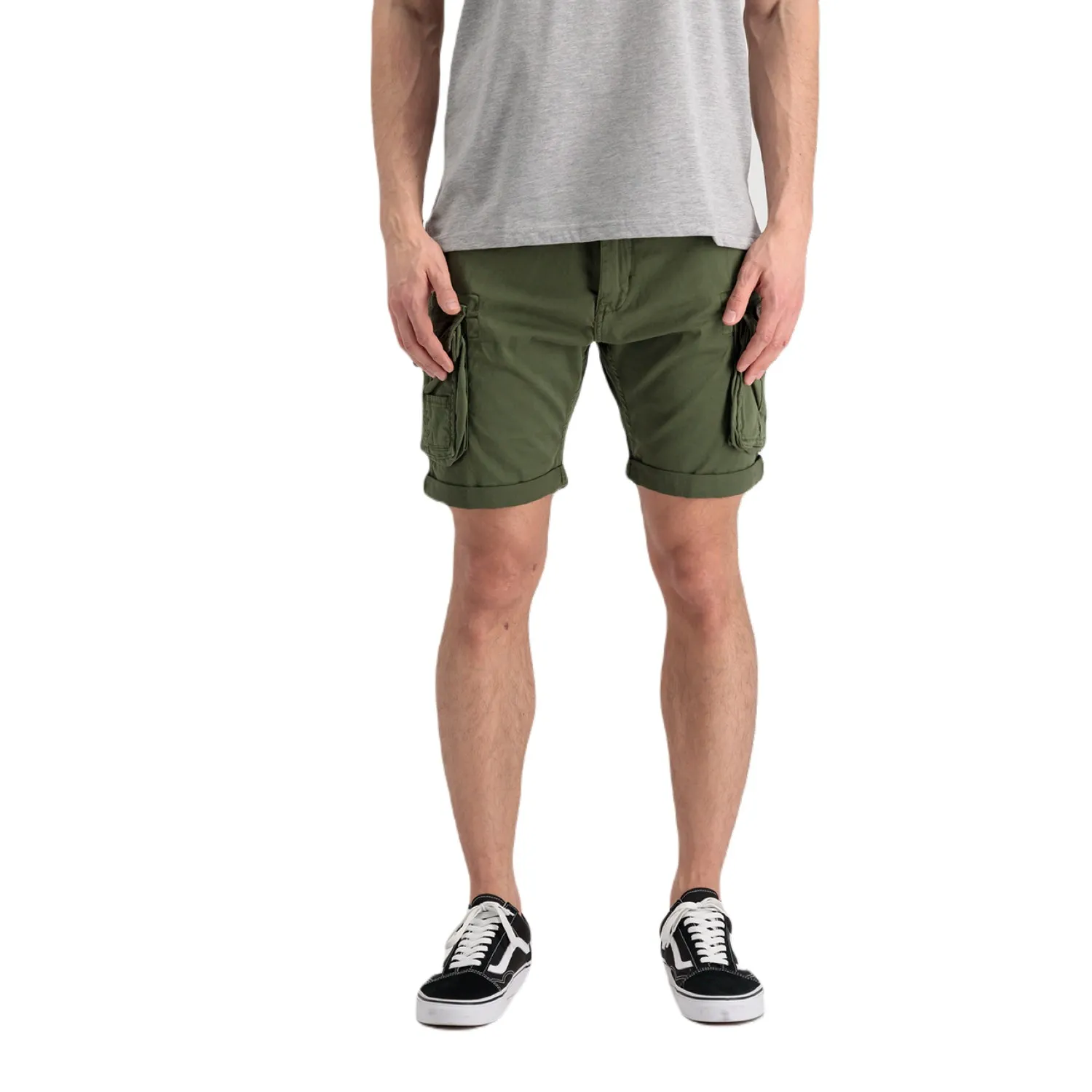 Spodenki Alpha Industries Crew Short 176203 142 - Ciemnooliwkowe RATY 0% | PayPo | GRATIS WYSYŁKA | ZWROT DO 100 DNI