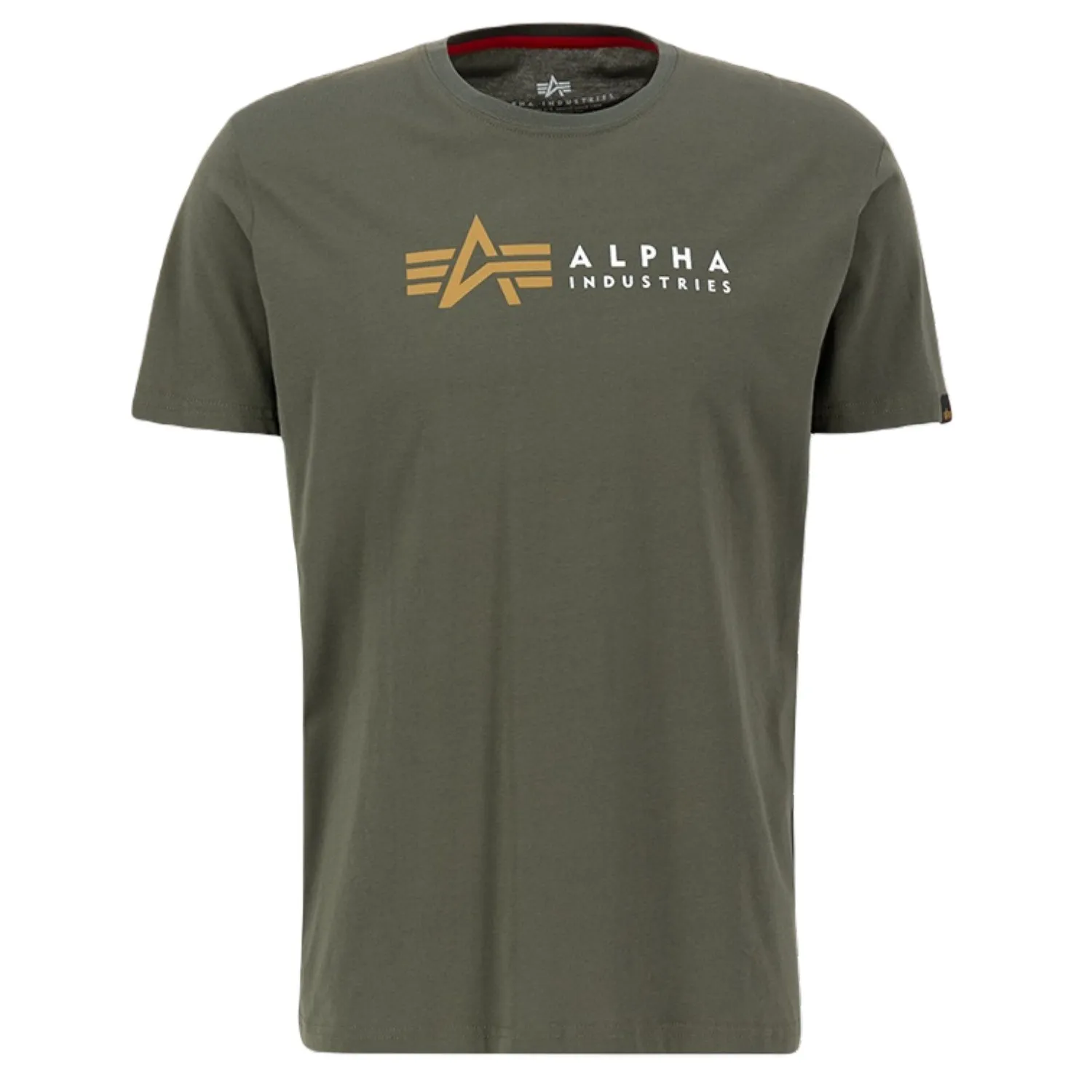 Koszulka Alpha Industries Alpha Label T 118502 142 - Ciemnooliwkowa RATY 0% | PayPo | GRATIS WYSYŁKA | ZWROT DO 100 DNI