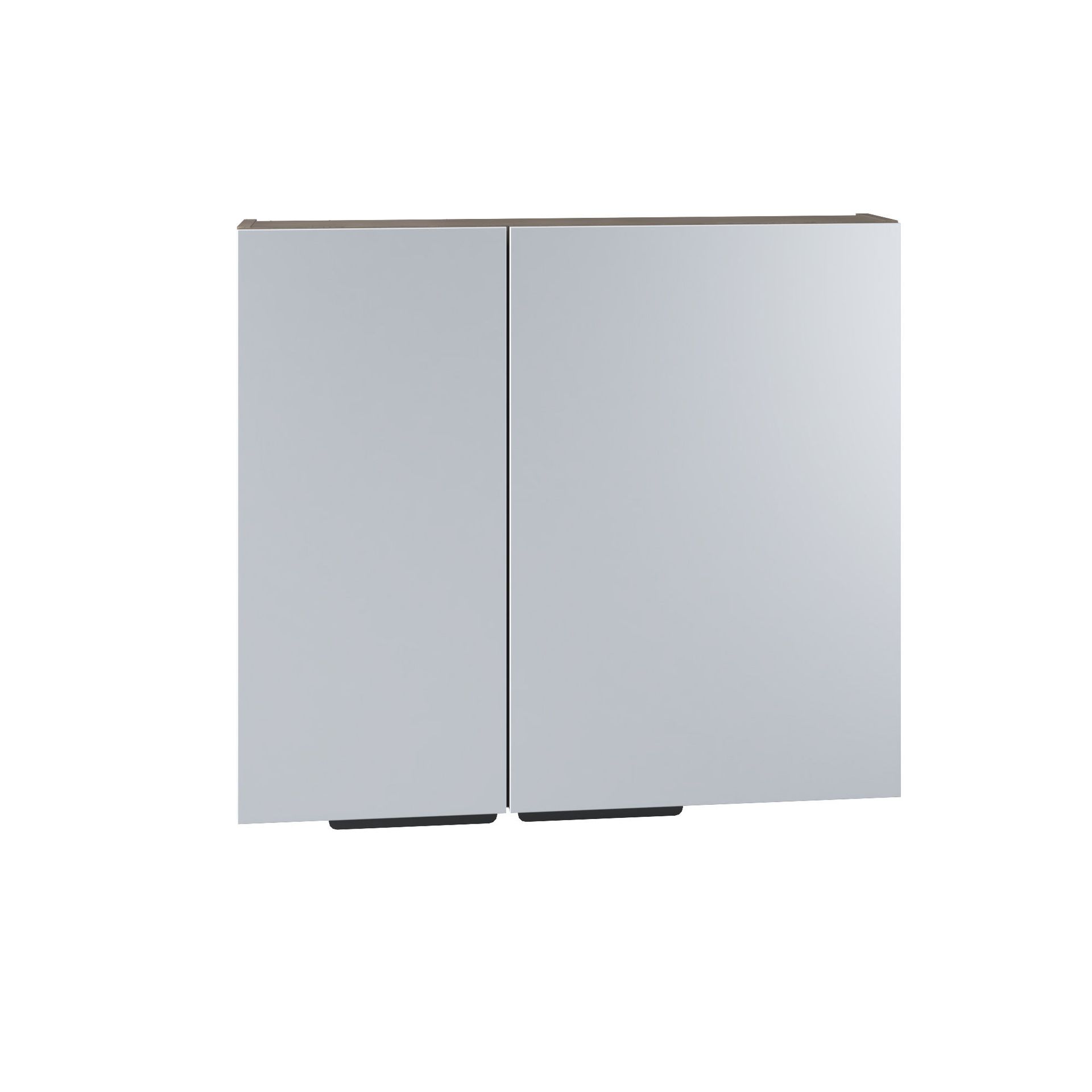 Szafka łazienkowa wisząca z lustrem Devo Vena Arte 2.0 80 cm lewa grey nordic wood VA2-SWL2DL80-F109L09