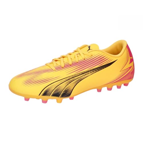 PUMA Męskie buty piłkarskie Ultra Play MG, Sun Stream Black-Sunset Glow, 40 EU, Sun Stream PUMA czarny zachód słońca poświata, 40.5 EU