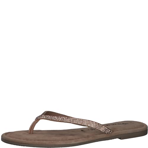 Tamaris Damskie kapcie 1-27124-42, Copper Glam, 41 EU, Copper Glam, 41 EU