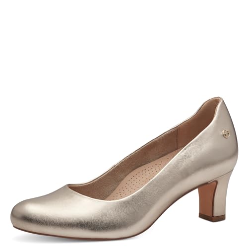 Tamaris Damskie 8-82403-42 czółenka, LT Gold, 41 EU szerokie, Lt Gold, 41 EU Weit