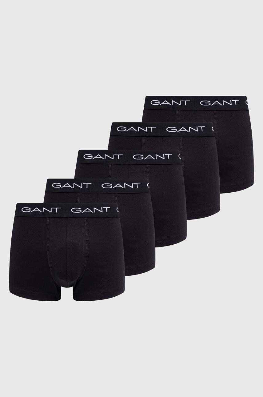 Gant bokserki 5-pack męskie kolor czarny