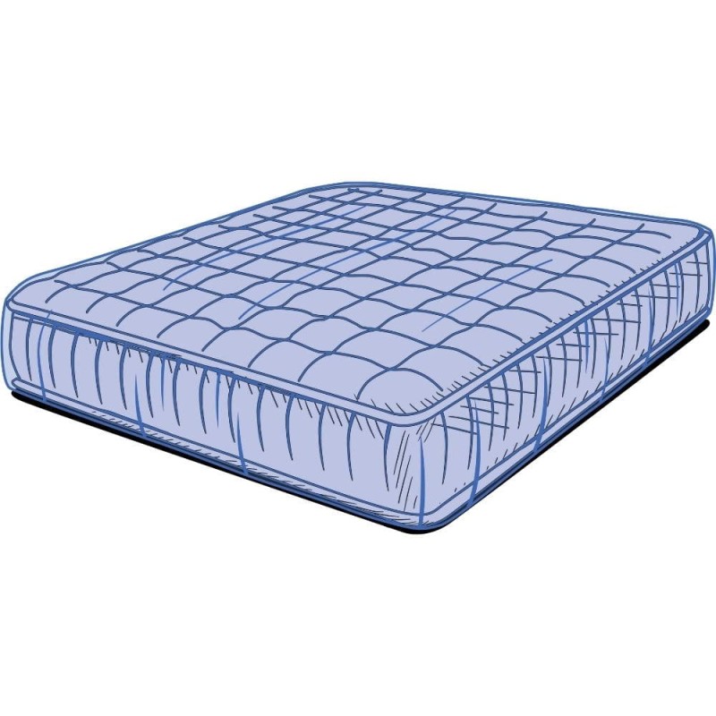 SK Pokrowiec z folii na materac 208|3 x 248|9cm GRUBY 37|5 mikronów emix