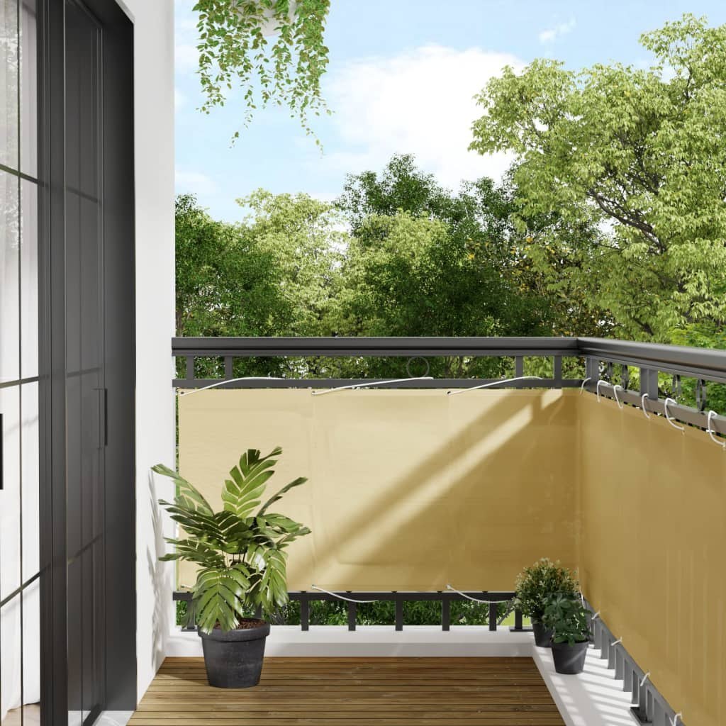 Фото - Садовий і вуличний декор Oxford Parawan balkonowy, piaskowy, 75x600 cm, 100 poliester  Lumarko! 