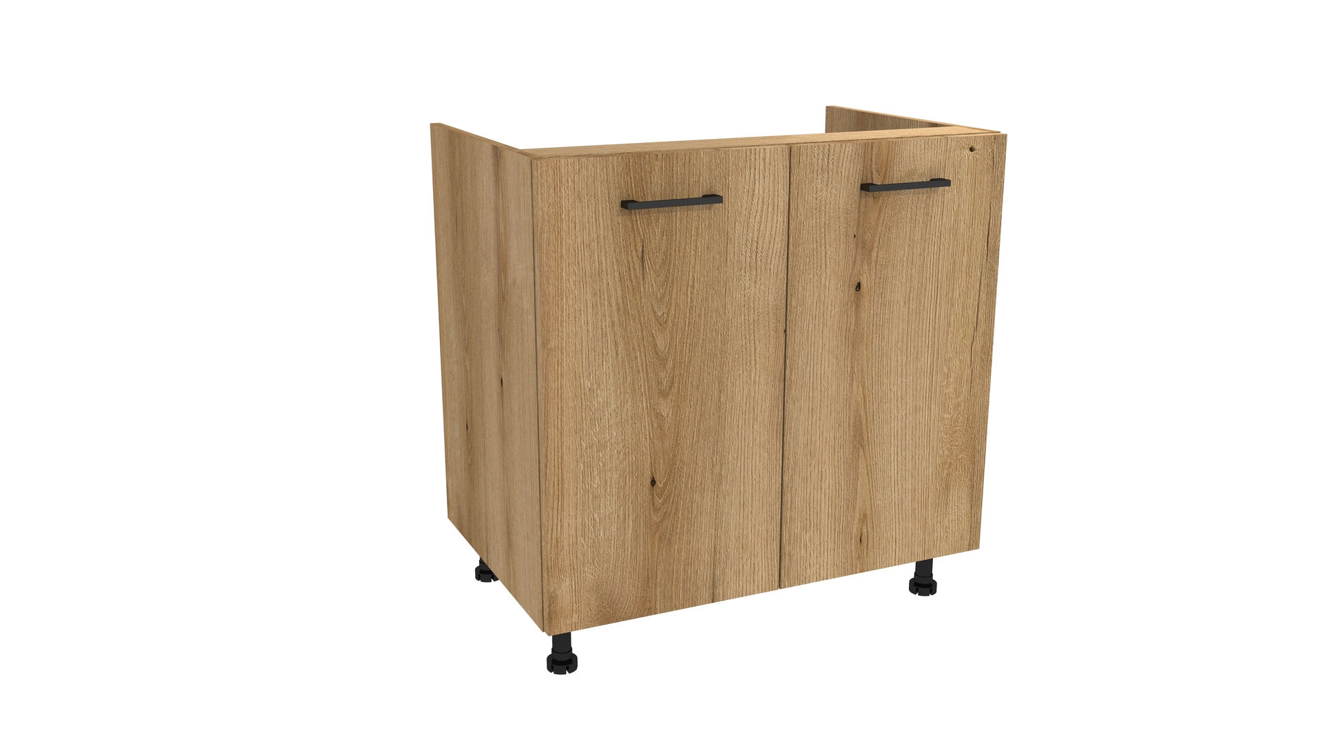 Szafka Dolna Pod Zlew Presto 80X82 Cm Płyta Laminowana Dąb Evoke