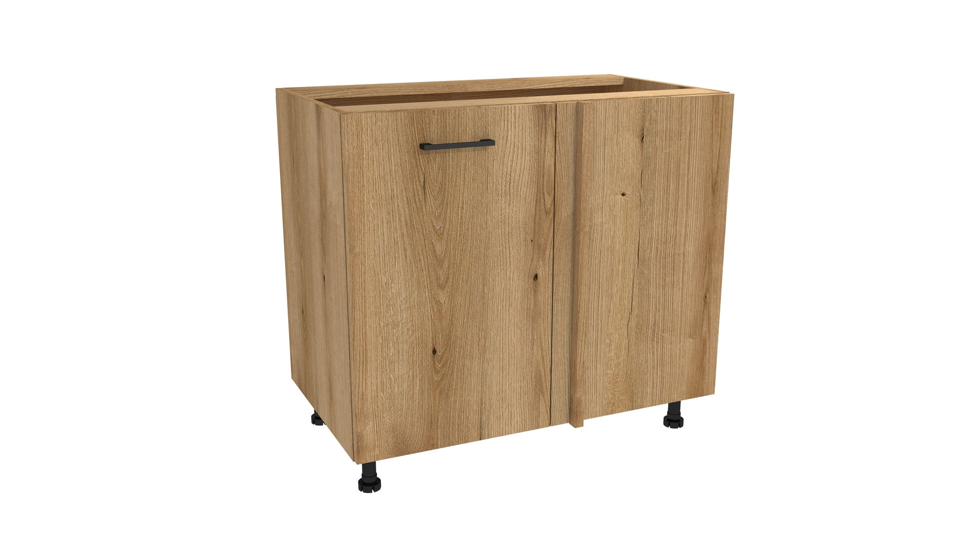 Szafka Dolna Narożna Presto 90-105X82 Cm Płyta Laminowana Dąb Evoke