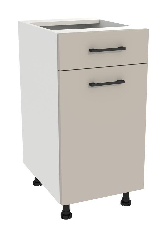 Szafka Dolna Presto 1 Szuflada 40X82 Cm Płyta Laminowana Biały/Kaszmir