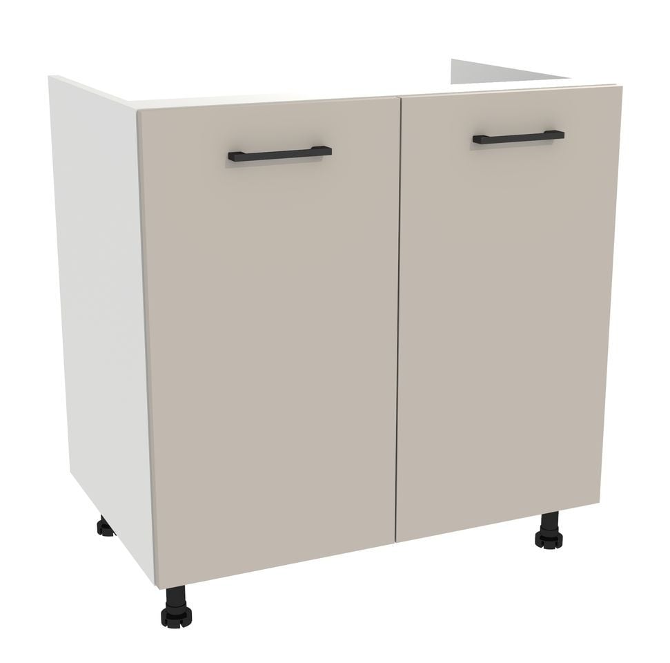 Szafka Dolna Pod Zlew Presto 80X82 Cm Płyta Laminowana Biały/Kaszmir