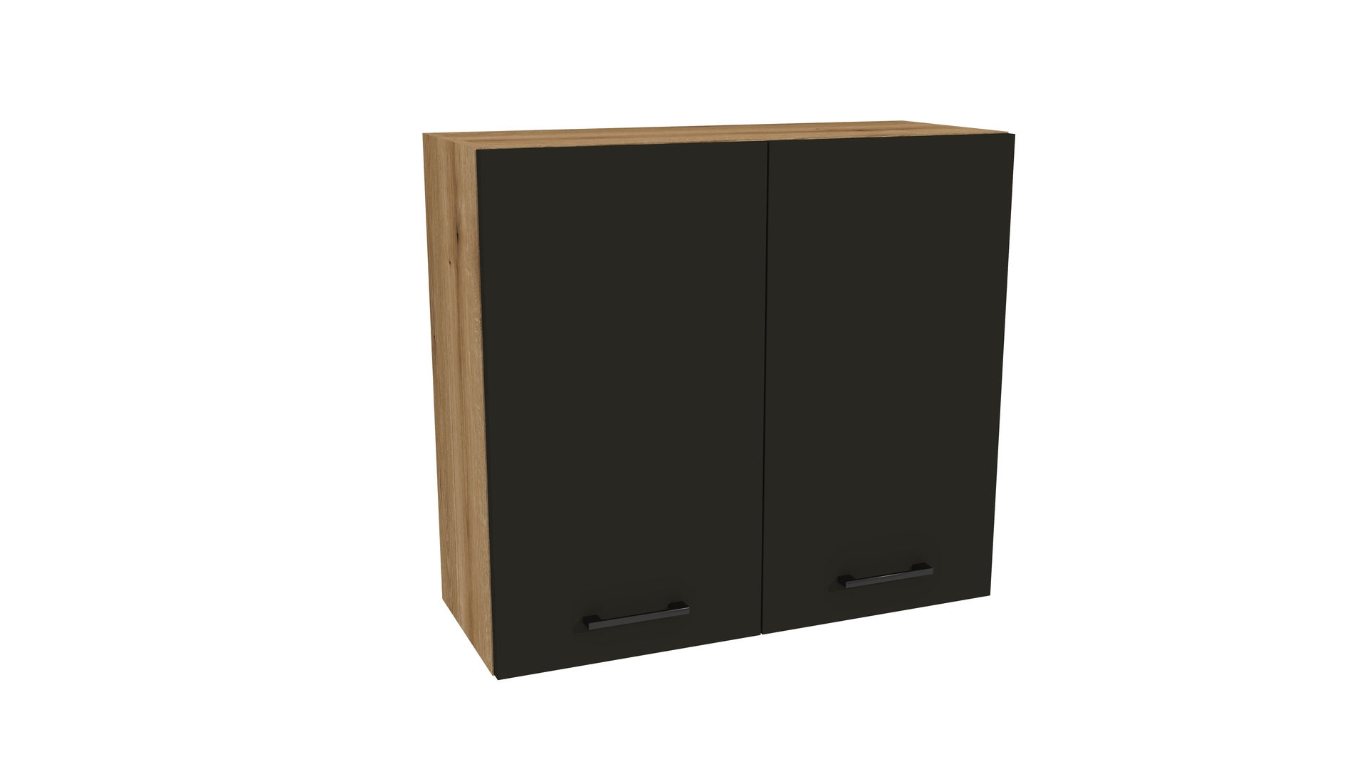 Szafka Wisząca Presto 80X72 Cm Płyta Laminowana Dąb Evoke/Czarny
