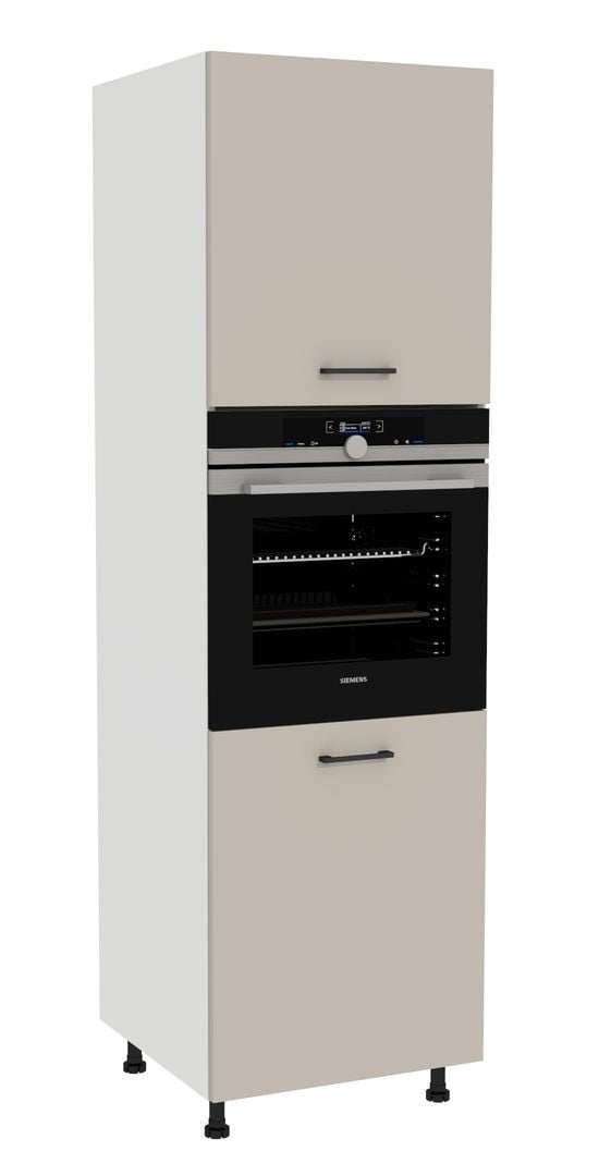 Słupek Do Zabudowy Piekarnika Presto 60X197 Cm Płyta Laminowana Biały/Kaszmir