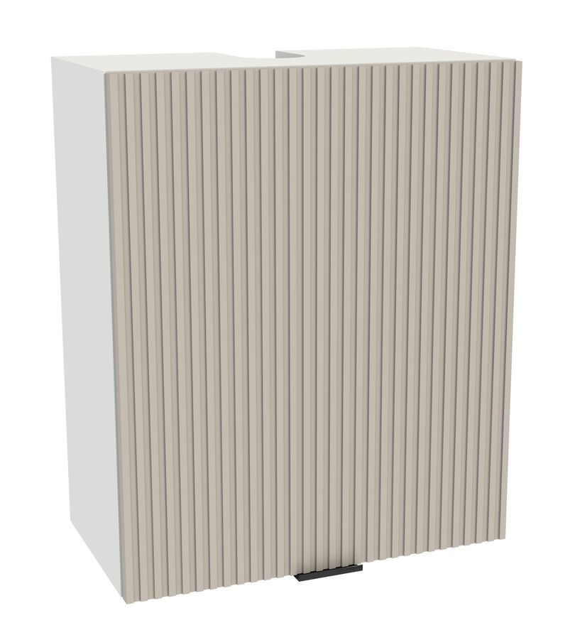Szafka Wisząca Okapowa Presto 60X72 Cm Płyta Laminowana Biały/Lamela Kaszmir
