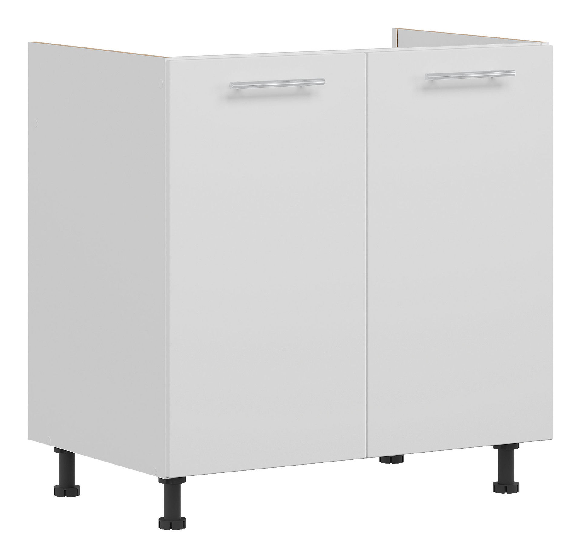 Szafka Dolna Pod Zlew Vero 80X82 Cm Folia Biały Połysk