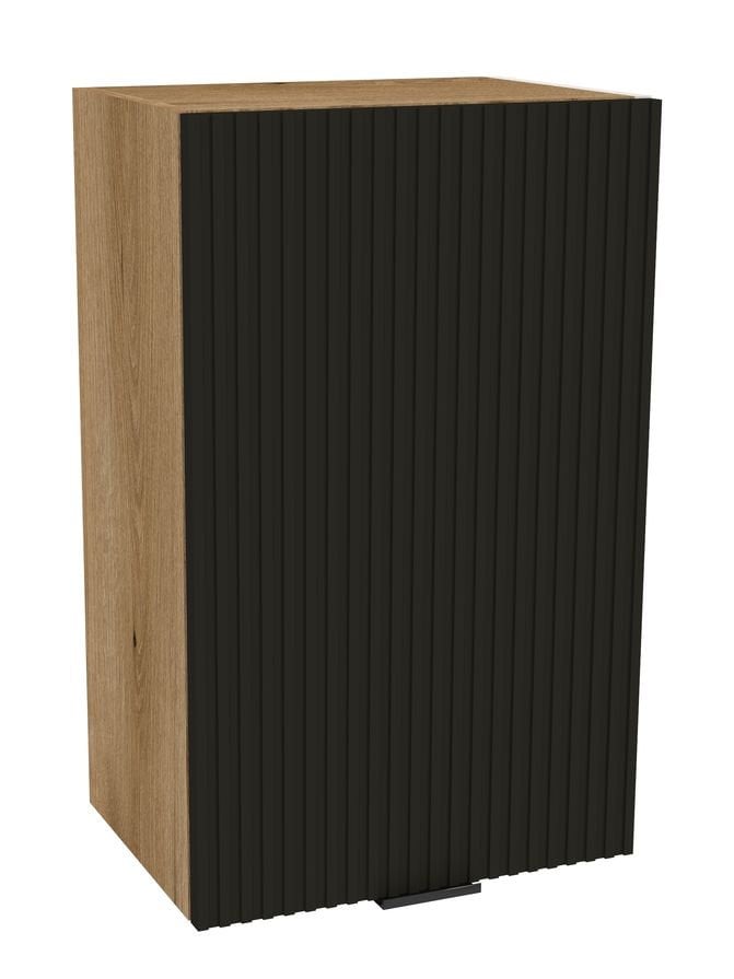 Szafka Wisząca Presto 45X72 Cm Płyta Laminowana Dąb Evoke/Lamela Czarny