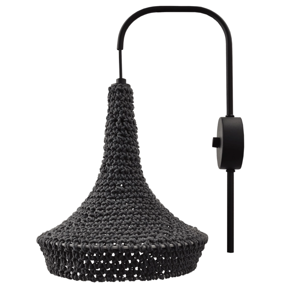 Sypialniana lampa na ściane Mahaka 4034 Shilo włącznik szary