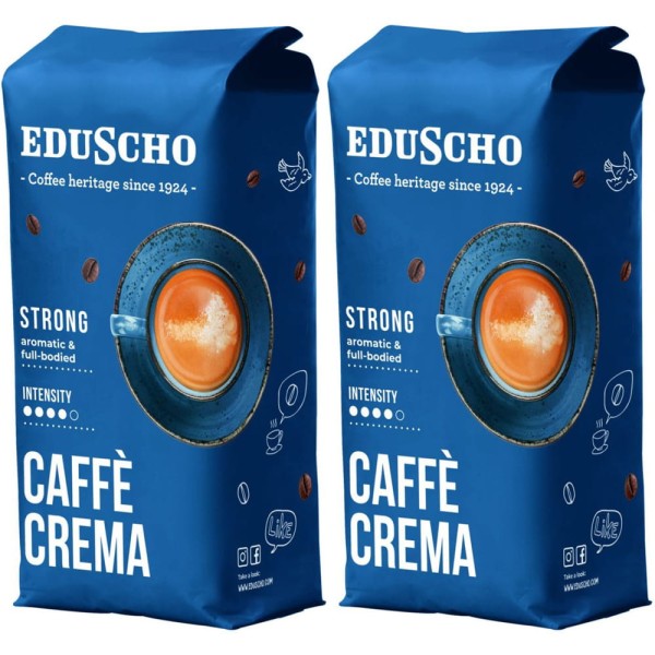 Eduscho Crema Strong 2x1kg ZESTAW kawa ziarnista