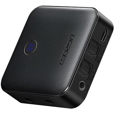 UGREEN Adapter odbiornik Bluetooth 5.0 UGREEN 3,5 mm AUX aptX (czarny) UGR422BLK