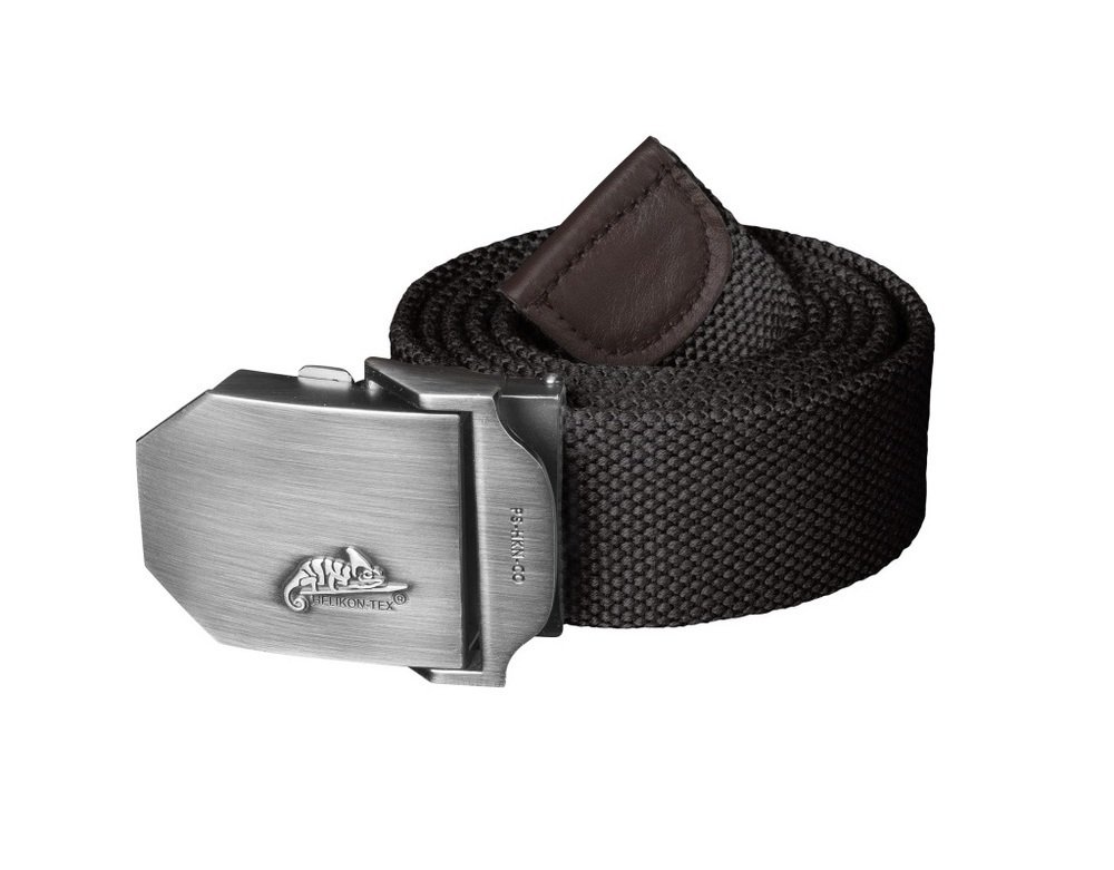 Pas z logo Helikon czarny w rozmiarze L (125 cm)