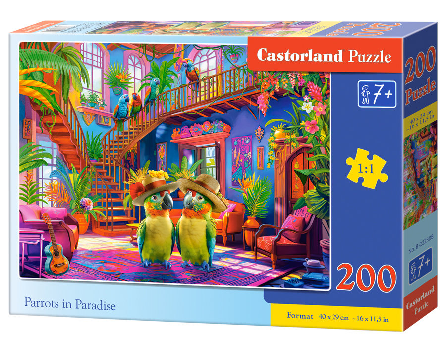 Puzzle 200el. Papugi w raju