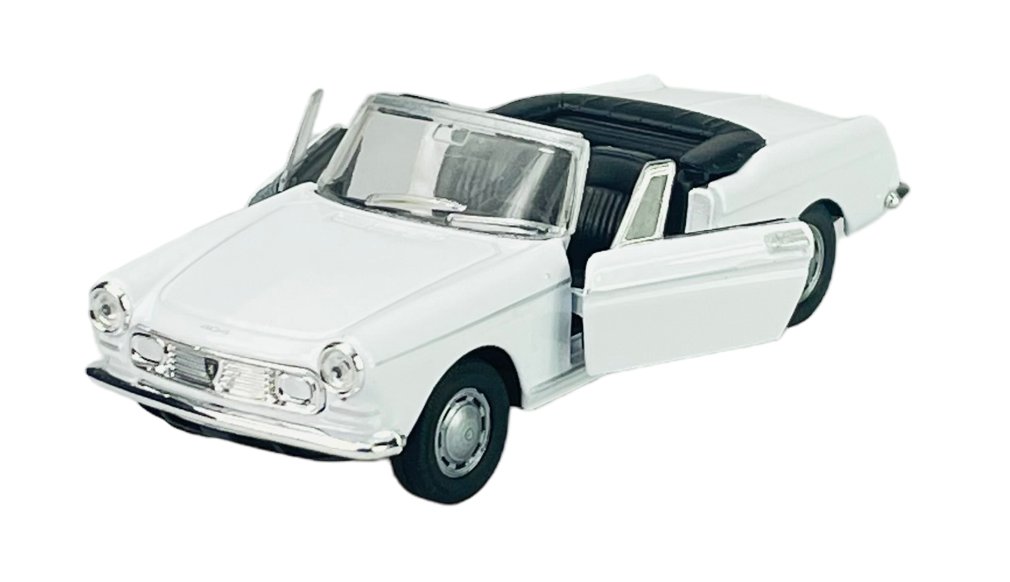 WELLY OLD TIMER PEUGEOT 404 CABRIOLET BEZ DACHU BIAŁY 1:34 SAMOCHÓD NOWY METALOWY MODEL