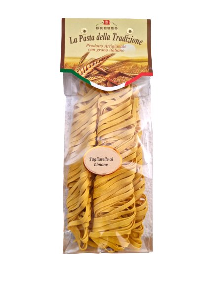 Włoski makaron rzemieślniczy Tagliatelle z cytryną, 250 g / Brezzo