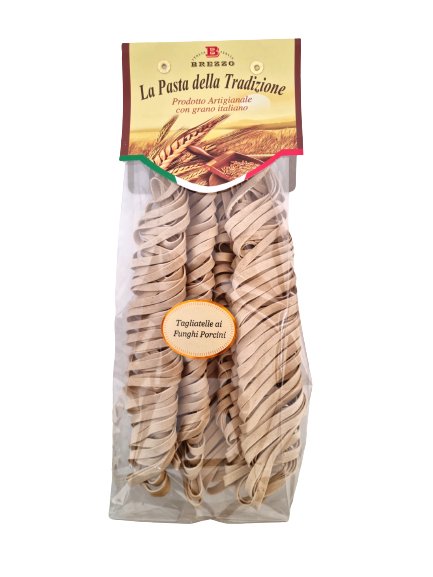 Włoski makaron rzemieślniczy Tagliatelle z borowikami, 250 g / Brezzo