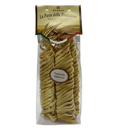 Włoski makaron rzemieślniczy Tagliatelle z szafranem, 250 g / Brezzo