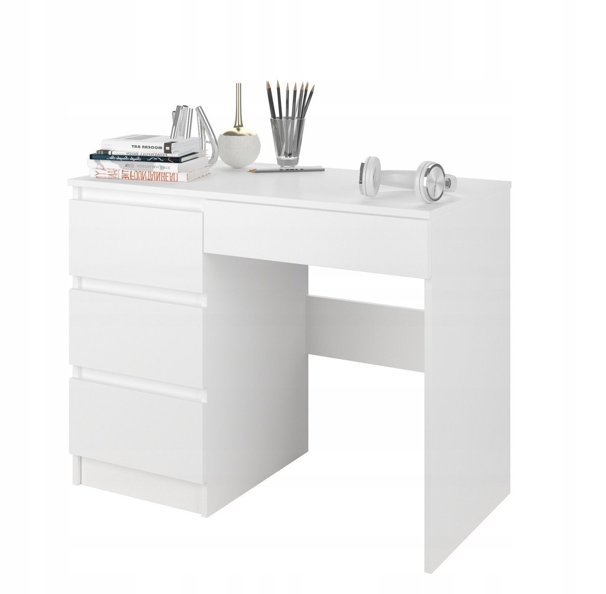 Framire Meble Biurko komputerowe stolik 96cm białe N34