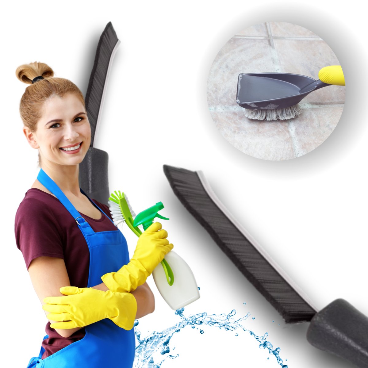 SZCZOTKA DO CZYSZCZENIA FUG SZCZELIN PŁYTEK SZCZOTKA SZCZELINOWA DOKŁADNA DO CZYSZCZENIA PIEKARNIKA ŁAZIENKI